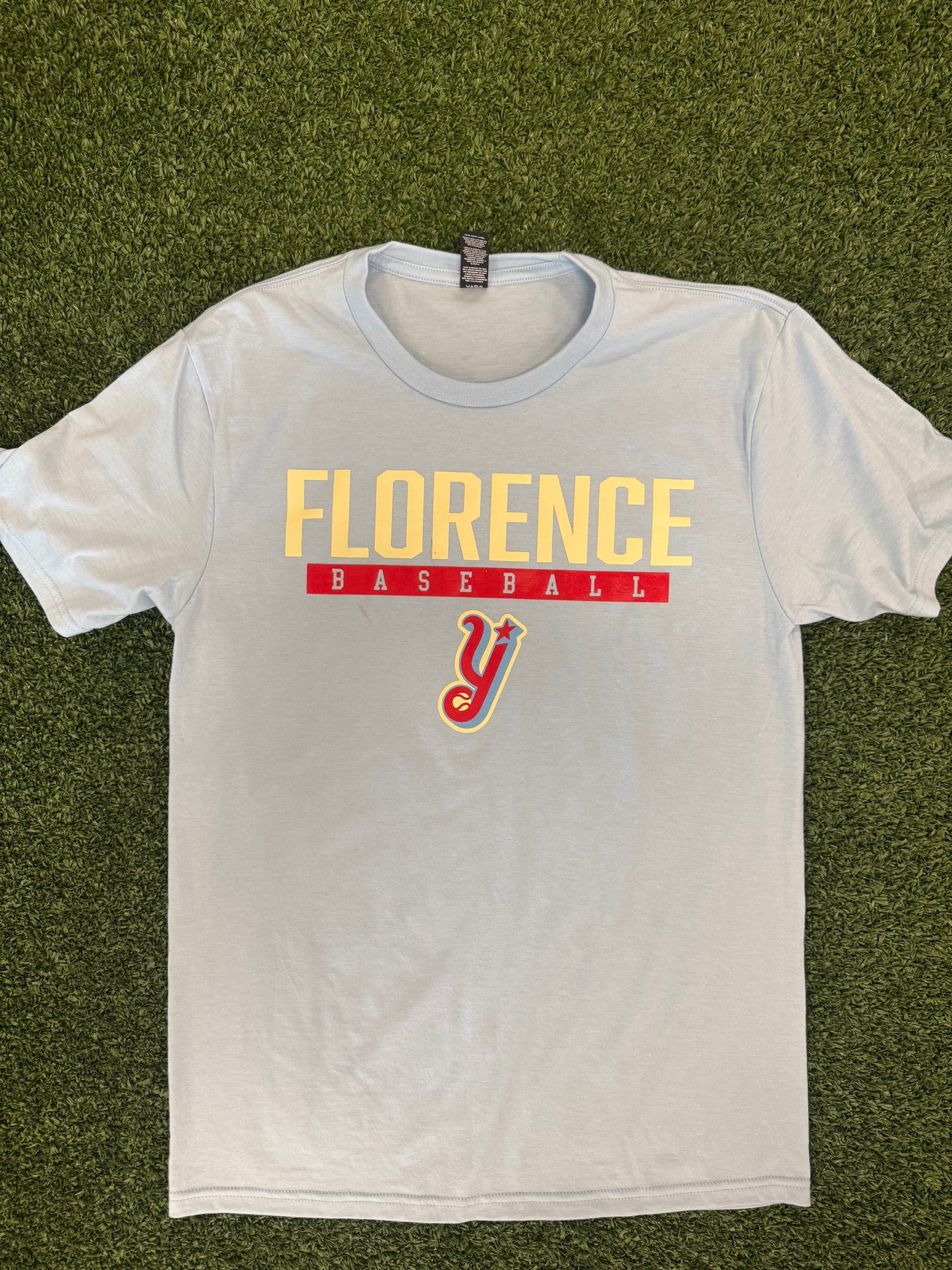 Light Blue Florence Baseball Tee