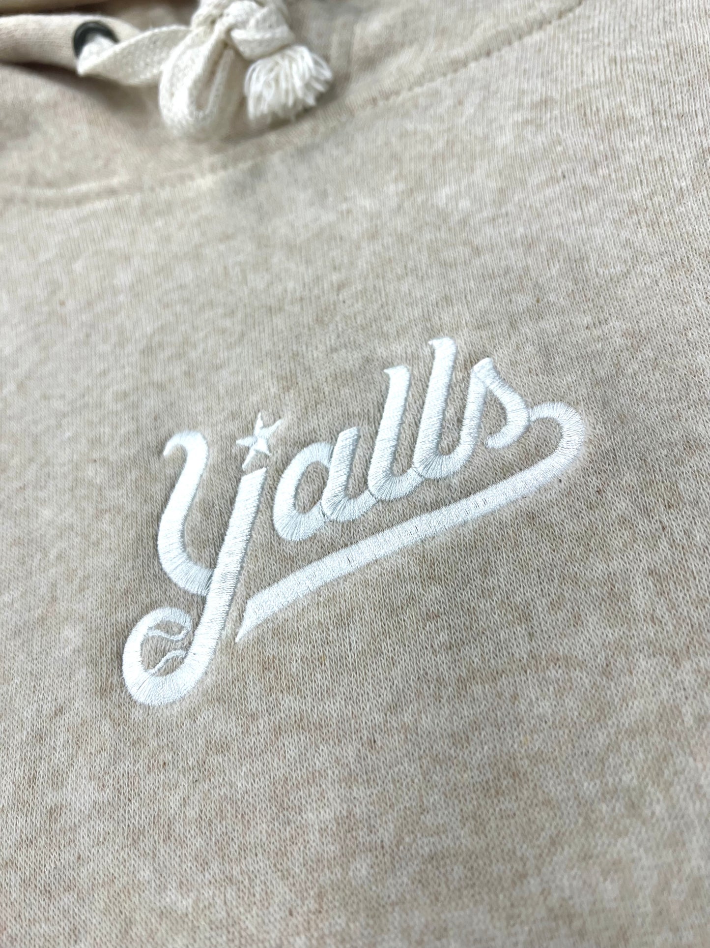 Oatmeal Embroidered Hood