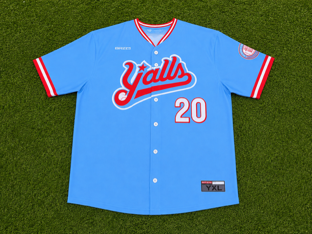Youth Blue Authentic Y'alls Jersey