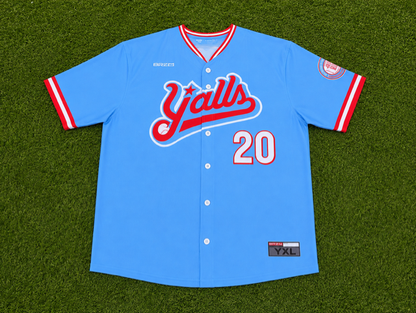 Youth Blue Authentic Y'alls Jersey