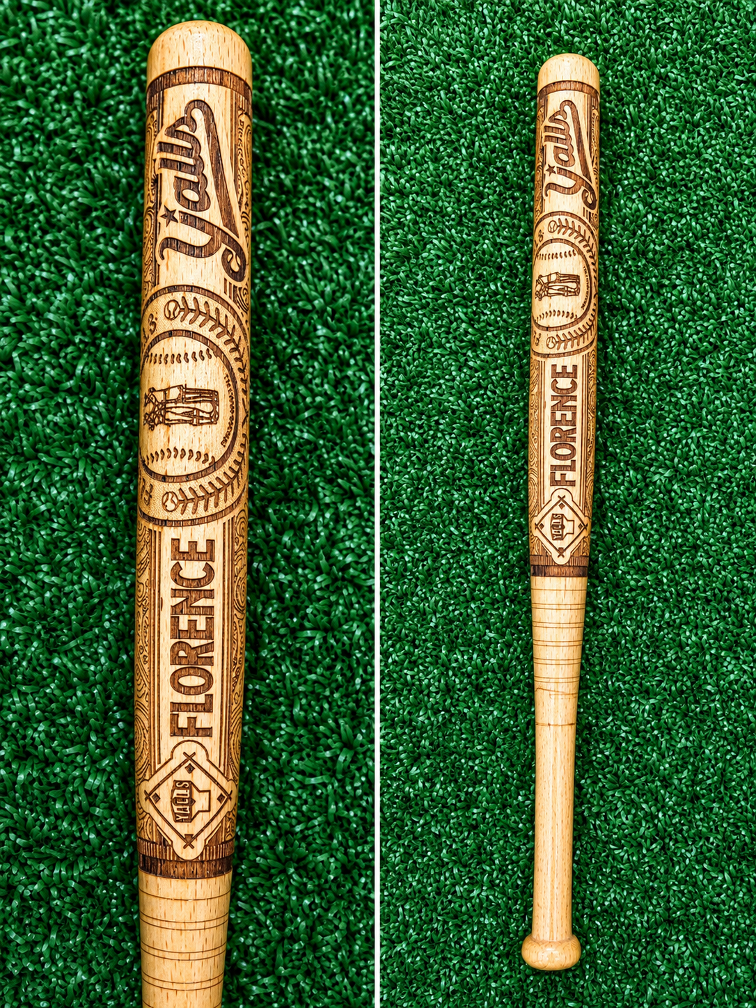 Florence Y'alls Laser Engraved Bat