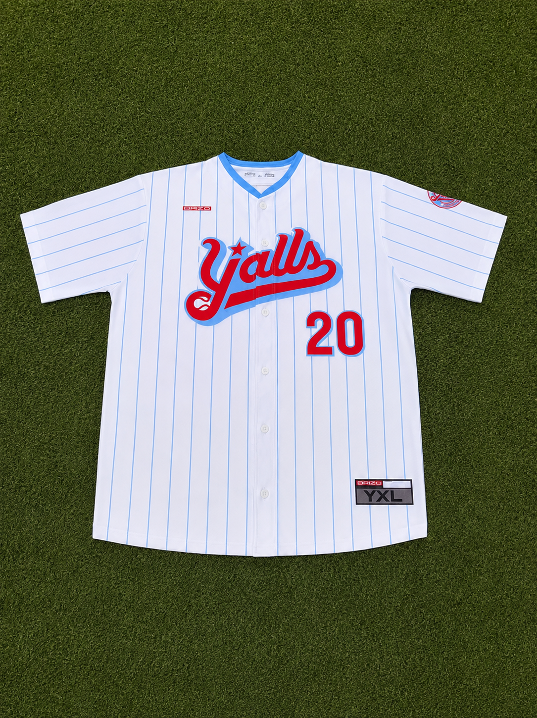 Youth Pinstripe Authentic Y'alls Jersey