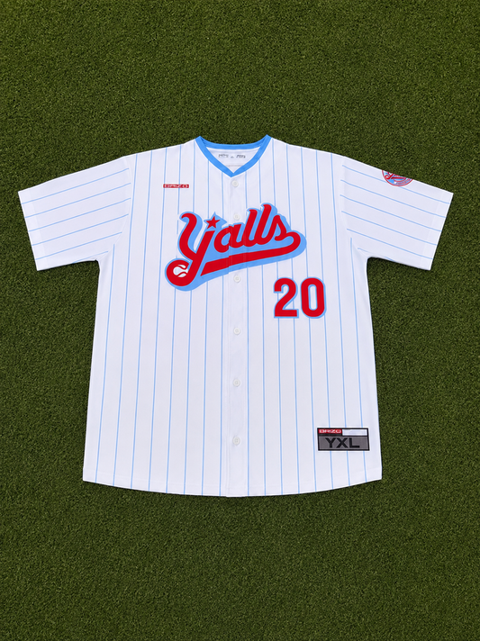 Youth Pinstripe Authentic Y'alls Jersey