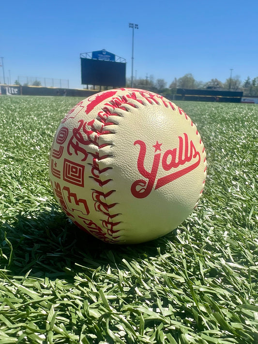 Cream Retro Pattern Baseball