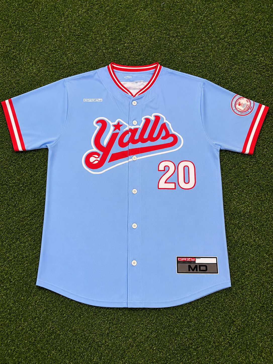 Adult Official Blue Y'alls Replica Jersey