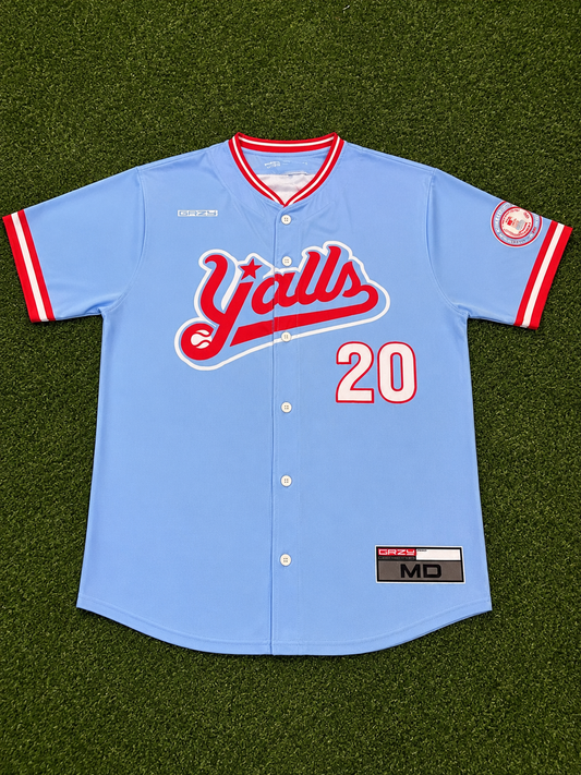 Adult Official Blue Y'alls Replica Jersey
