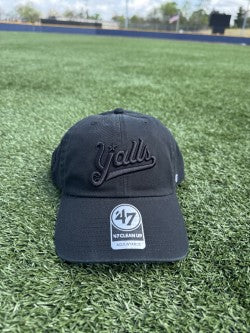 47 ALL Black Y'alls Script cap