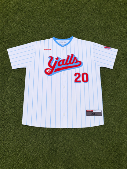 Adult Official Y'alls Authentic Pinstripe Jersey